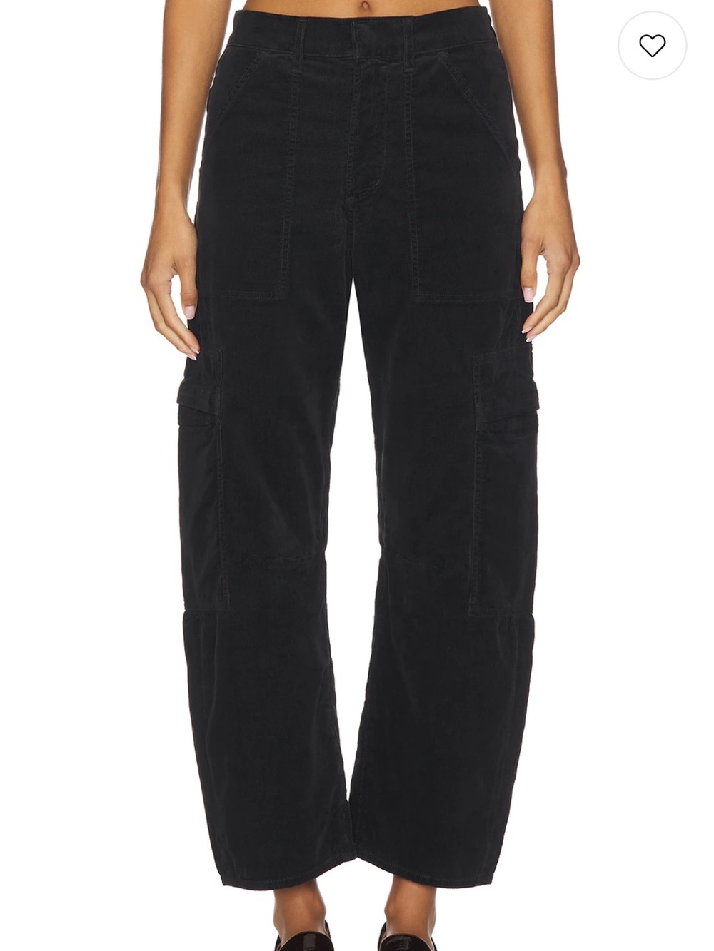 NWOT Citizens of Humanity Marcelle corduroy cargo pants charcoal 28